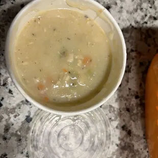 Chicken pot pie soup