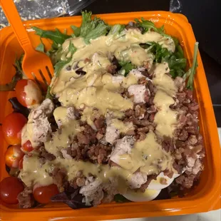 Cobb salad with jalapeño ranch