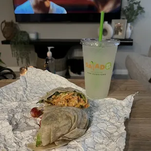 Buffalo chicken wrap
