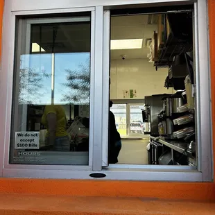Drive thru window