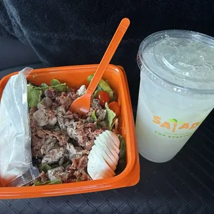 Cobb salad/ lemonade