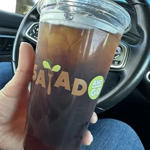 Iced coffee black