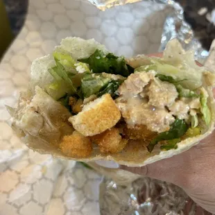 Chicken Caesar wrap