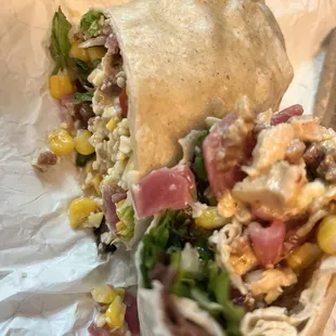 Chicken jalapeno wrap
