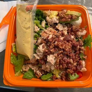 Cobb salad with jalapeño ranch