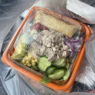 salads, food