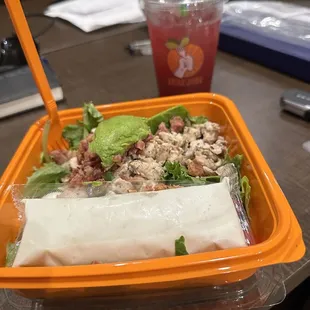 Cobb Salad w/Blueberry Basil Lemonade