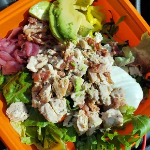 Cobb salad with pickled onions &amp; banana peppers added $0.60 each