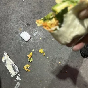 The stem that was left in the bite that almost took me OUT