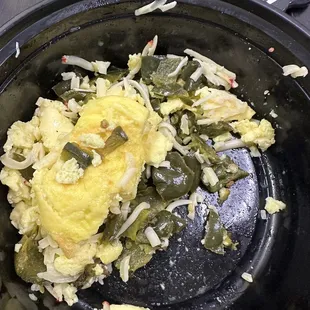 Southwest bowl this am. Not much egg, very little cheese and no turkey sausage. Fail.