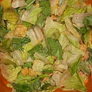 Overall, unappetizing salad.