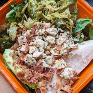 Cobb Salad with brussel sprouts