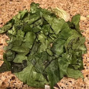 Black specks all over lettuce