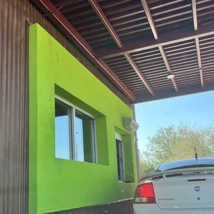 outside
