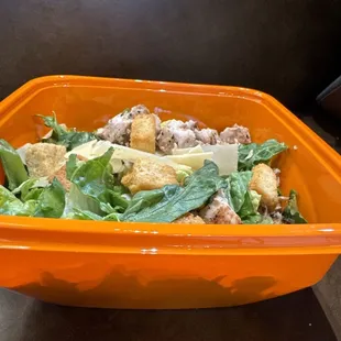 Half of a Chicken Caesar Salad