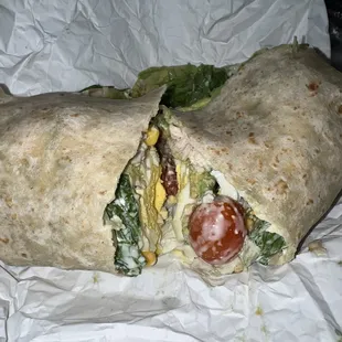 Cobb Wrap with Roasted Chicken