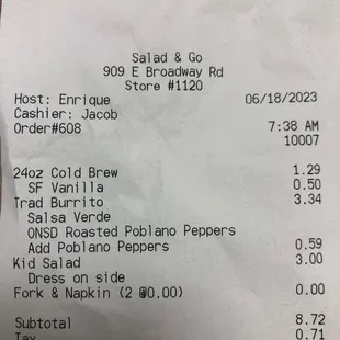 My receipt from today was correct. Price is very reasonable.