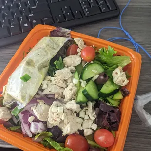 The Greek salad $5.74