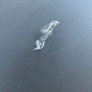 this was in the wrap i ordered  and i had to pull it out my mouth