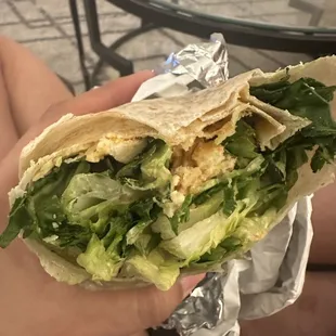 Cesar chicken wrap WITH NO DRESSING