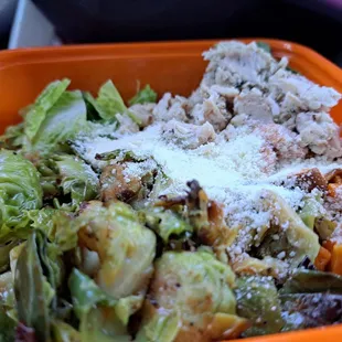 Roasted Autumn Salad, with Chicken added.