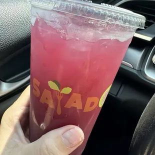 Blueberry basil lemonade
