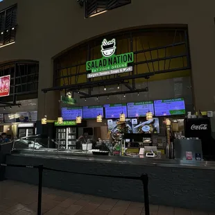 the interior of a restaurant