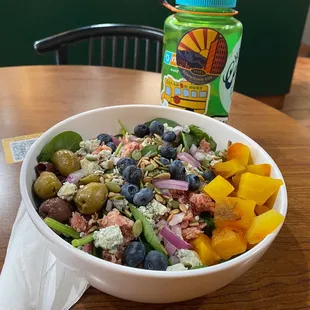 a bowl of fruit and vegetables