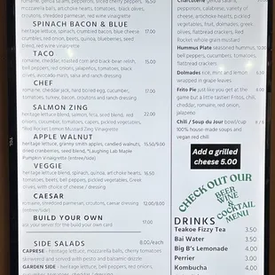 Salads &amp; shareables