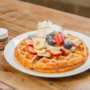 Nutella lover waffle