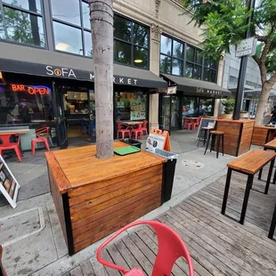 Outdoor seating