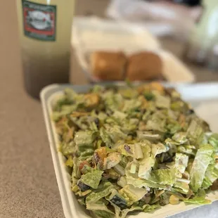 large salad and toppings of my choice