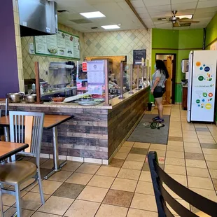 the interior of a restaurant