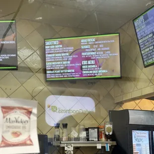 Smoothie Menu