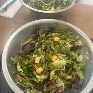 Large for here build your own salad