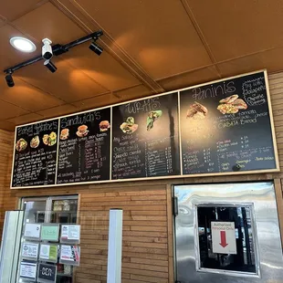 Menu: baked potatoes, sandwiches, wraps, and paninis