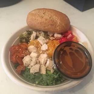 Asian Peanut Chicken Grain Bowl