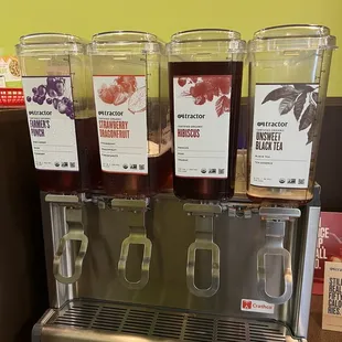 All the Tractor Certified organic drinks