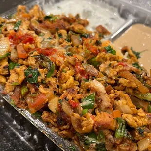 Spicy shawarma plate smackin