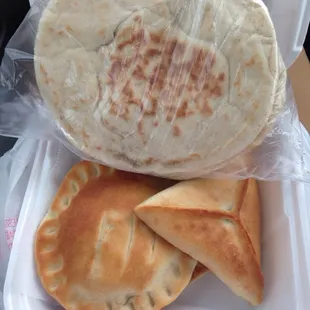 Pastries and pita