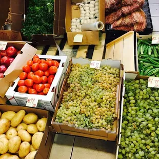 a variety of fruits and vegetables