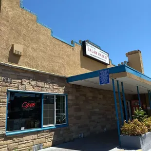 the outside of the building