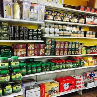 a wide variety of food items