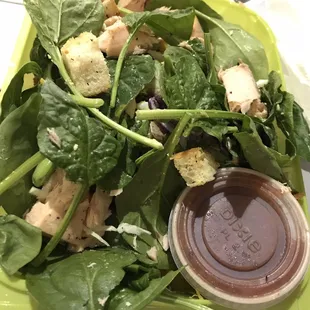 Small spinach salad