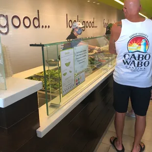 Masked employees! Yay!