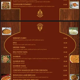 the menu for salateen grill