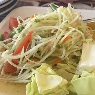 Papaya salad was soooo delicious!! Made perfectly