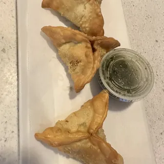 SPICY Green Curry Samosa