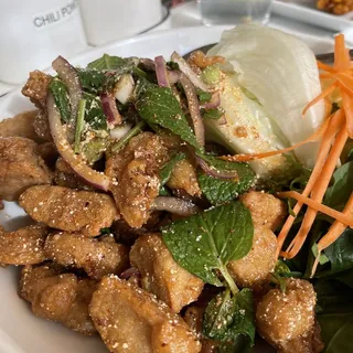 Crispy Chicken Larb Salad