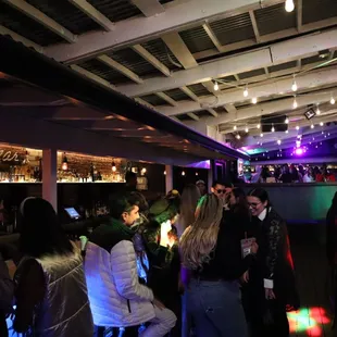 a group of people at a party